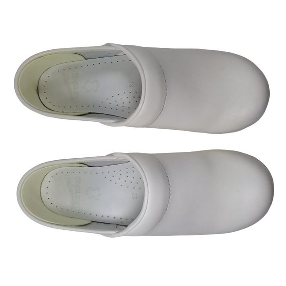 Dansko Women's Professional Padded Collars Full Grain Leather Clogs Size 6.5-7 - Picture 8 of 12